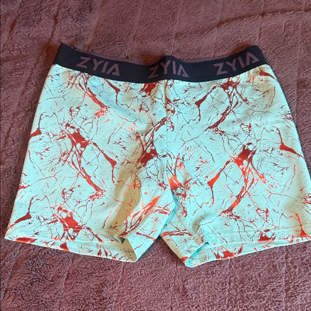 ZYIA Mint and rose gold Shorts